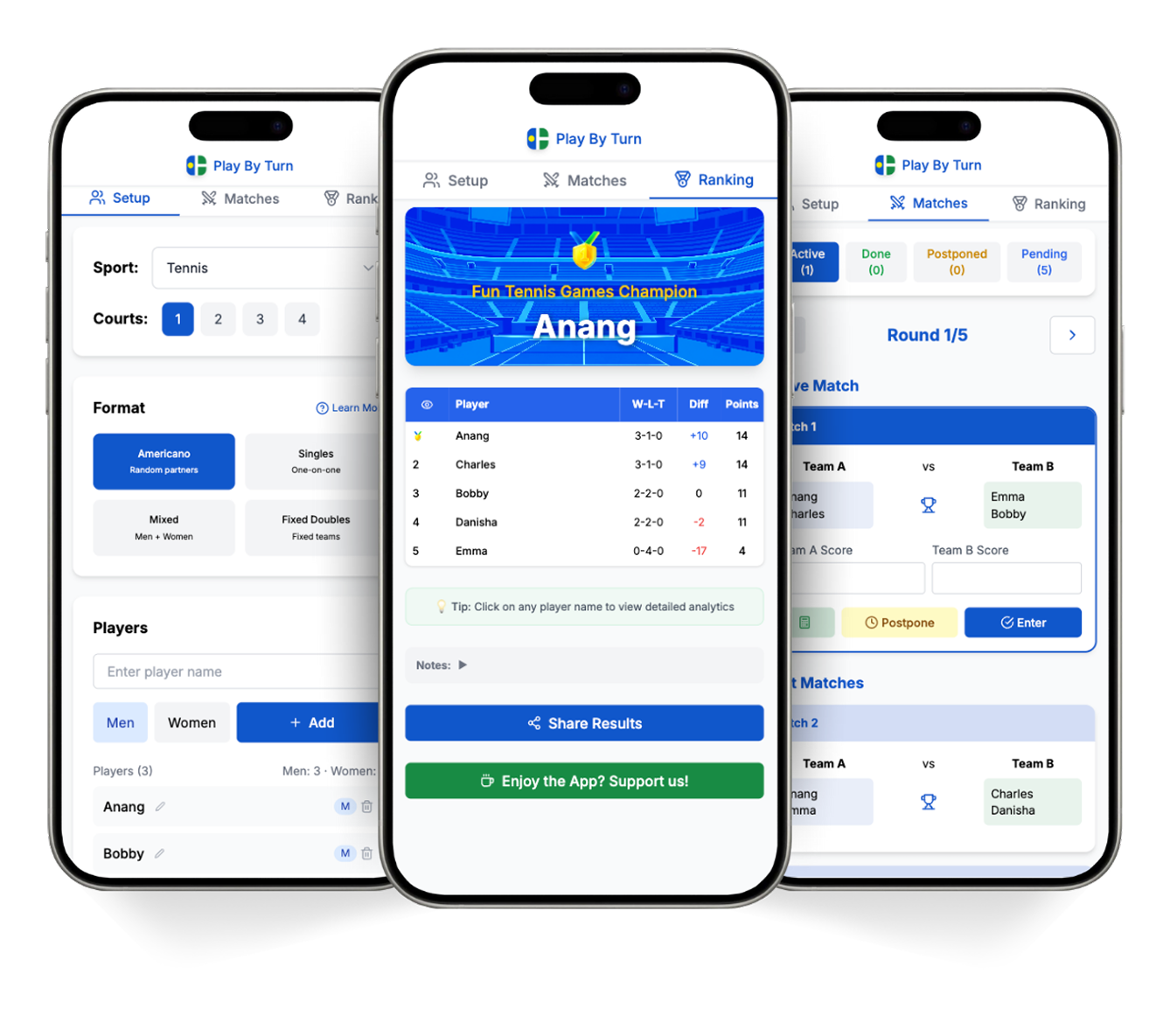 PlayByTurn Dashboard